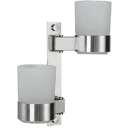 Склянка для зубних щіток подвійна Frap F30408 нержавіюча сталь