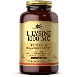 Амінокислота Solgar L-Lysine 1000 mg, 250 таблеток