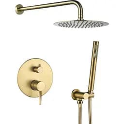 Душова система VBI Milano brushed gold прихованого монтажу VBI-050109BG, Золотий