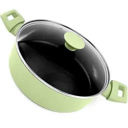 Каструля з кришкою литий мармур Megastone 10372-28S 4,5 л індукційне дно