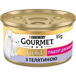 Упаковка вологого корму для кошенят Gourmet Gold Паштет з телятиною 1.02 кг (85 г x 12 шт.) - мініатюра 2