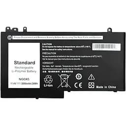 Акумулятор для ноутбуків Dell Latitude 12 Series (NGGX5) 11.4V 3000 mAh