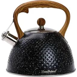 Чайник Haus Roland зі свистком 3 л чорний