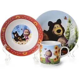 Набір дитячий 3 предмети "Маша та ведмідь" NPA3SETKIDS
