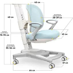 Дитяче крісло Mealux Sigma Air KBL (Y-118 KBL)  - мініатюра 3