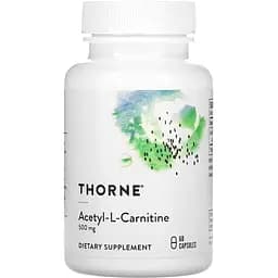 Ацетил-L-карнитин Thorne Research Acetyl-L-Carnitine 60 капсул