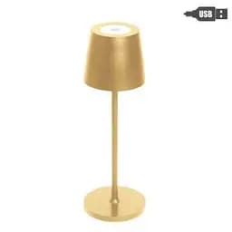 Настільна лампа Golden Iron Touch З USB D10 H30 Cm