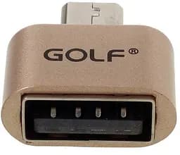 Адаптер Remax MicroUSB USB-перехідник OTG-Micro adapter золотистий - мініатюра 6