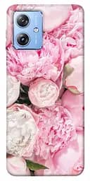 Чехол Demsky Pink peonies для Motorola Moto G84