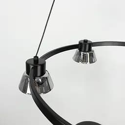 Кільцева люстра HILDFRID на 6 плафонів Line.F MJ 179-600 BK - мініатюра 2