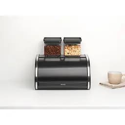 Уцінка. Хлібниця Brabantia Roll Top Bread Bin 17.3x31.6x26.5 см чорна (236686)  - мініатюра 5