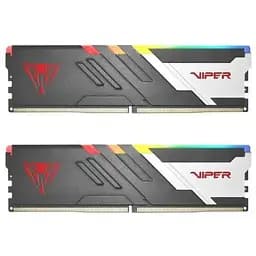 Память 16Gb x 2 DDR5 5600 MHz Patriot Venom RGB черный 36-36-36-68 1.35V с радиатором (PVVR532G560C36K)