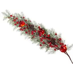 Гілка декоративна Lefard хвойна з ягідками 64 см (801-573)