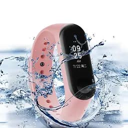Ремінець для фітнес-браслета Lemfo для Xiaomi Mi Band 5, 6, 7 блідо рожевий - мініатюра 2