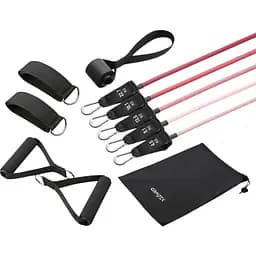 Набір гумок з еспандерами Gymtek рожевий