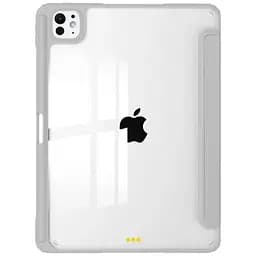 Чохол-книжка BeCover Soft Edge TPU з кріпленням Apple Pencil для Apple iPad Pro 11" M4 2024 Gray (711715)