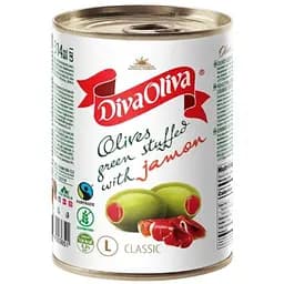 Оливки Diva Oliva с хамоном 300 г 