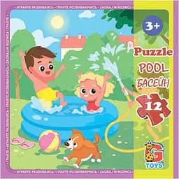 Пазлы детские G-Toys Детская площадка 12 элементов (LX02)