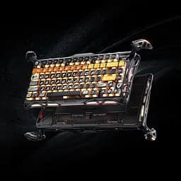 Клавіатура GravaStar Mercury K1 Pro 80keys Kailh Speedy Mint BT/WL/USB RGB CyberFlare (GSK1PRO_BO_BLK) - мініатюра 13