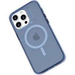 Чохол Vokamo для iPhone 15 Pro захисний з магнітним кільцем блакитний - мініатюра 3