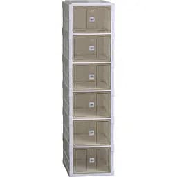 Тумба для взуття Happy Life пластикова складана на 6 відсіків 33x26x100 см біла HPS658