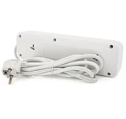 Сетевой фильтр удлинитель Voltronic F-23, 3 розетки EU, 2 м, 3х0,75мм, 2500W, White - мініатюра 2