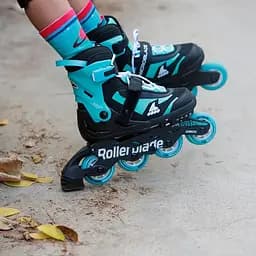 Ролики Rollerblade Microblade 36,5-40 Чорний-Бірюзовий - мініатюра 4