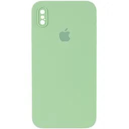 Чохол Epik Silicone Case Square Full Camera Protective AA для Apple iPhone XS Max 6.5 М'ятний/Mint