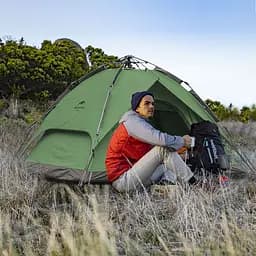 Намет Naturehike NH21ZP008 чотиримісний автоматичний темно-зелений - мініатюра 8