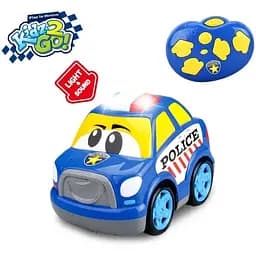 Машинка на радіокеруванні KiddyGo Police Car зі світлом та звуком, поліцейська, на батарейках