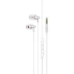 Дротова гарнітура Hoco M90 Delight алюмінієва 3.5 мм біла 6931474759368