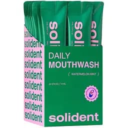 Набір ополіскувачів для ротової порожнини Solident Watermelon mint 200 мл (20 стіків по 10 мл)
