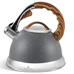 Чайник із свистком Edenberg EB-8852 з мармуровим покриттям 3 л сірий