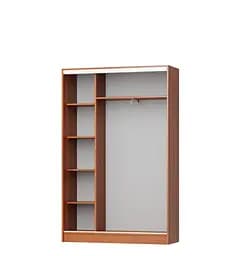 Шафа-купе дводверна MebelStar Стандарт AL 2 Дзеркала 130x45x210 см Бетон (MBS-2498) - мініатюра 2