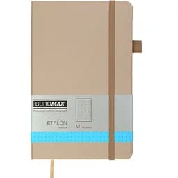 Книга записна Buromax Etalon в крапку 195х125 мм золота 96 аркушів (BM.291360-23)