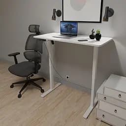 Стіл Mealux PowerDesk Lite White з електрорегулюванням висоти (EVO-201 Lite W/W) - мініатюра 3