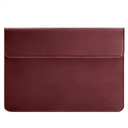 Шкіряний чохол-конверт BlankNote на магнітах для MacBook 15-16 дюйм Бордовий Crazy Horse - мініатюра 5