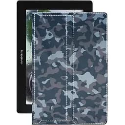 Чехол StatusCASE из экокожи для планшета Lenovo Idea Pad S6000h Хаки-синий