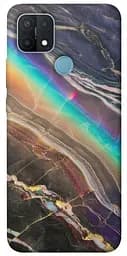 Чехол Demsky Радужный мрамор для Oppo A15s/A15