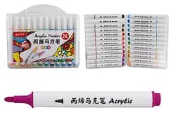 Набор скетчмаркеров акриловых Aodemei, 24 цвета, пластиковый бокс, 6128-24M