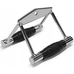 Ручка для нижней тяги двойная EasyFit (обрезиненные ручки) (EF-8100)