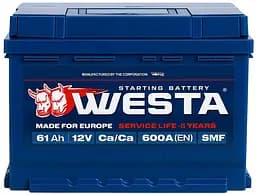 Автомобільний акумулятор WESTA 61 Ah / 600 A Premium R правий плюс (242x175x190) WPR610