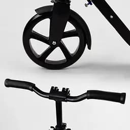 Самокат Best Scooter 60х13х100 см Чорно-блакитний 000231430 - мініатюра 5