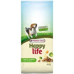 Сухий корм Happy life Adult Dinner with Chicken 15 кг хеппі лайф курка з овочами усіх порід