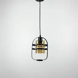 Чорний підвіс в стилі Лофт Line.F Колір плафона Графітовий