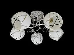 Люстра потолочная на 5 плафонов 2348E/5 Хром