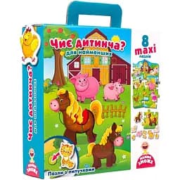 Пазл с липучками Vladi Toys Чей малыш? для самых маленьких VT2907-03  