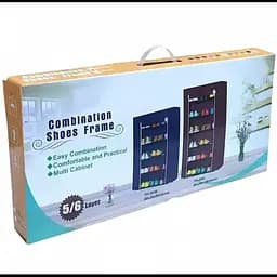 Стелаж тканинний для зберігання взуття Combination Shoe Frame 60X30X90 Фіолетовий - мініатюра 5
