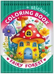 Раскраска с наклейками, 24210, 12 листов, А5