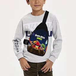 Сумка через плече дитяча Енгрі Бердс 29х17 см сумка слінг для хлопчика (02301)